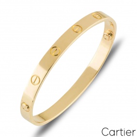Cartier Yellow Gold Plain Love Bracelet Size 21 B6035521 Cartier Yellow Gold Plain Love Bracelet Size 21 B6035521